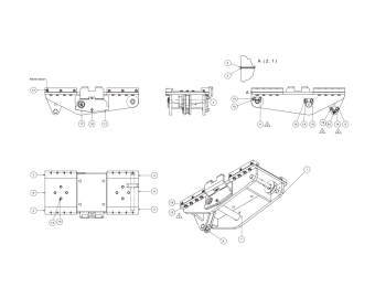 3719000200 conjunto de soporte del bastidor de avance epiroc diamec u6 phc 3719 0002 00