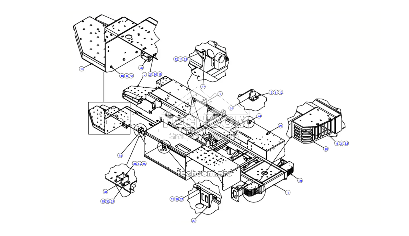 100031976_1 Bastidor – Normet Alpha 30 DC7