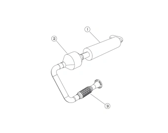 exhaust system assembly normet alpha 20 tier 3