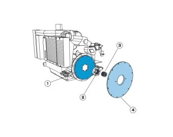 acoplamiento motor bomba hidraulica normet alpha 20 tier 3