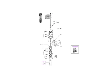 front guide and socket assembly montabert v45