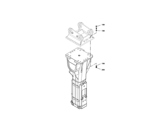 ensemble de fixation de la plaque de montage montabert v45