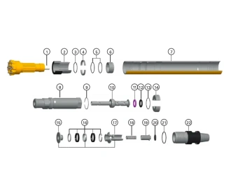 spare parts for secoroc cop 54 gold dth hammer