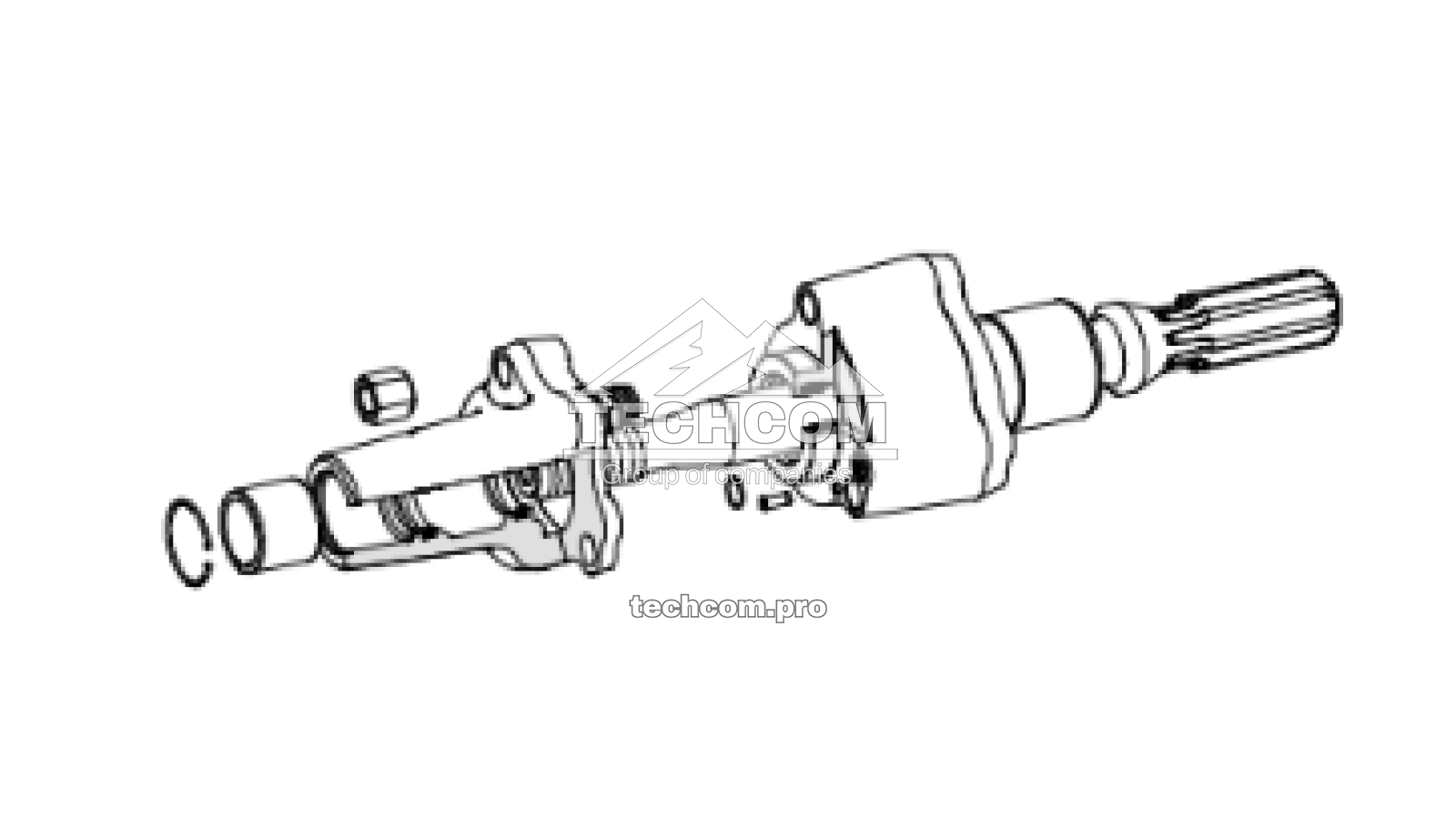 Front assembly parts for Montabert HC160