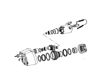 rotation part spare parts for montabert hc160