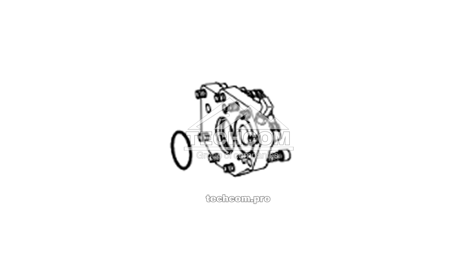 Rear plate spare parts for Montabert HC160