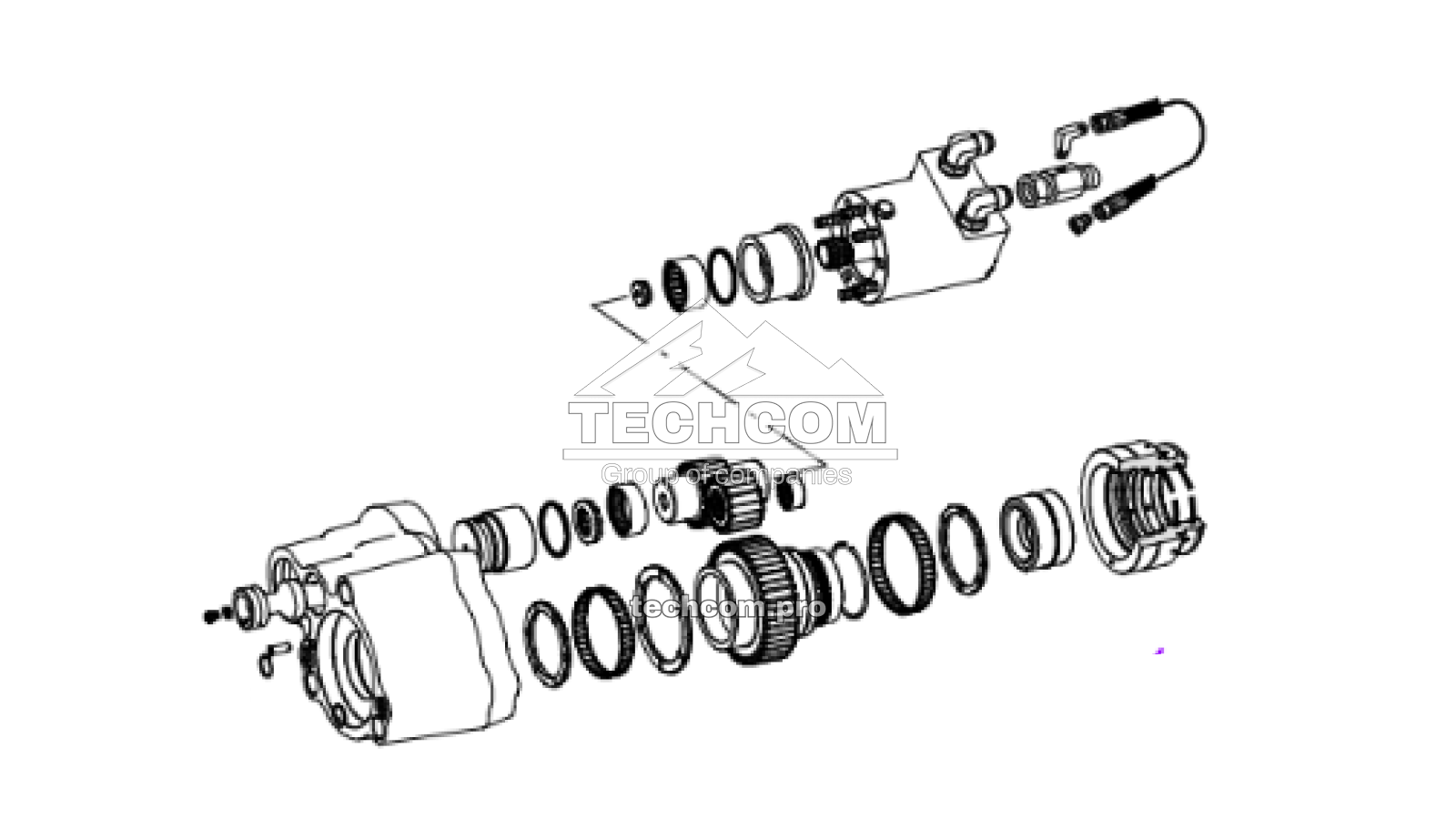 Repuestos sistema de rotación Montabert HC160