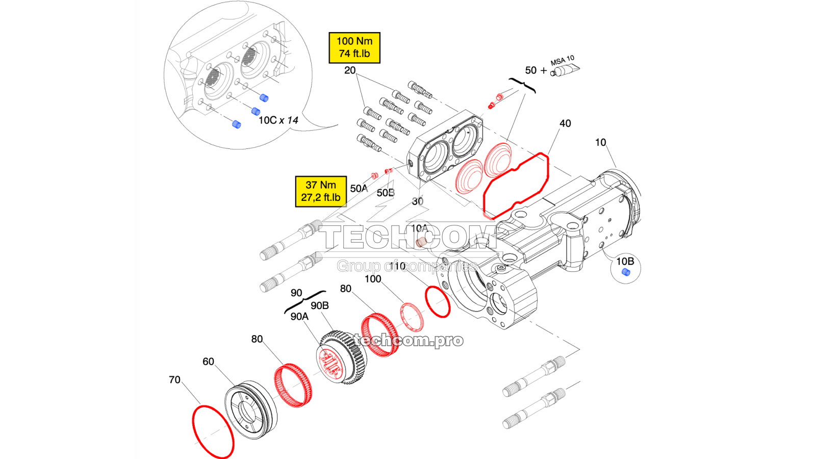 Main Body Assembly – Montabert HC95 LM